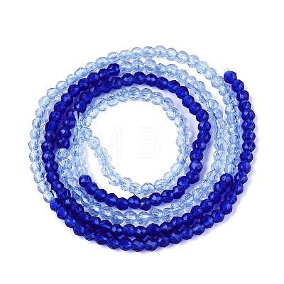Transparent Glass Beads Strands GLAA-N074-01A-13-1