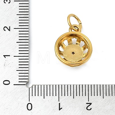 304 Stainless Steel Rhinestone Pendants STAS-A145-04B-G-1
