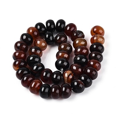Dyed Natural Agate Beads Strands G-T144-26B-1