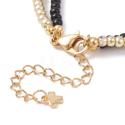 Evil Eye Multi-strand Bracelet for Girl Women BJEW-JB07111-01-1