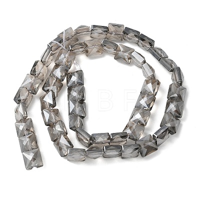 Electroplate Glass Beads Strands EGLA-L045-B-PL02-1