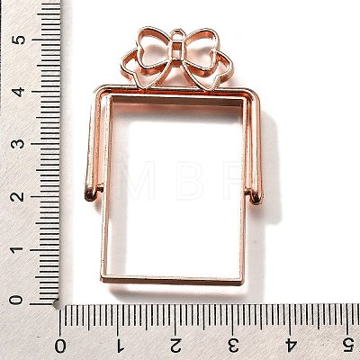 Alloy Open Back Bezel Pendants PALLOY-I223-10RG-1