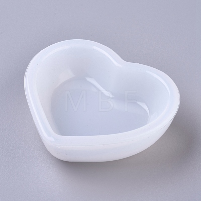 DIY Heart Dish Silicone Molds X-DIY-G014-19-1