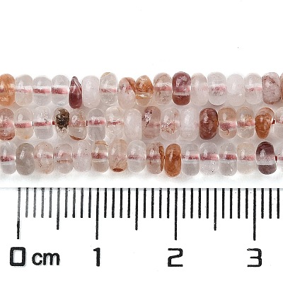 Natural Red Hematoid Quartz/Ferruginous Quartz Beads Strands X-G-H292-A07-01-1