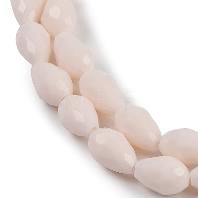 Opaque Solid Color Imitation Jade Beads Strands GLAA-N005-P8mm-D08-1