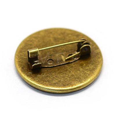 Iron Safety Brooch Findings MAK-Q004-10-1
