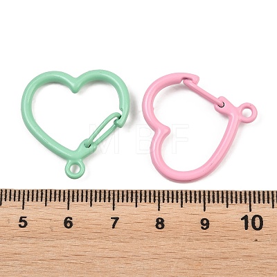 Baking Paint Alloy Key Snap Hook Clasps for Keychains FIND-T073-03M-1