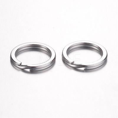 304 Stainless Steel Keychain Clasps KEYC-D049-04-1