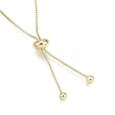 Brass Box Chains Slider Bracelet Making with Tiny Ball Charms BJEW-N021-02-1