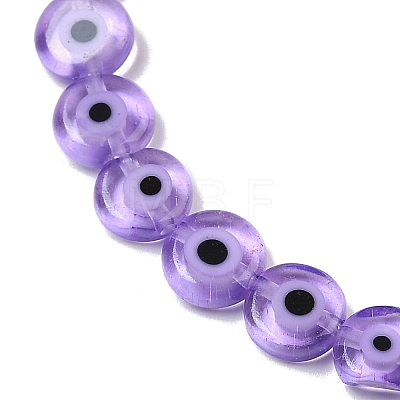 Handmade Evil Eye Lampwork Beads Strands LAMP-G164-10B-02-1