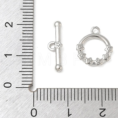 Brass Toggle Clasps KK-CBAFC6C-07B-P-1