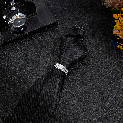 Alloy Pave Clear Cubic Zirconia Men's Tie Clips FIND-WH20043-070P-1