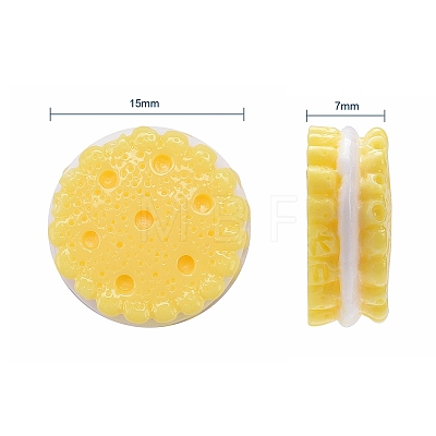 40Pcs 4 Colors Resin Decoden Cabochons RESI-CJ0001-139-1