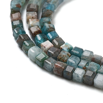 Natural Blue Apatite Beads Strands X-G-P457-B01-14B-1