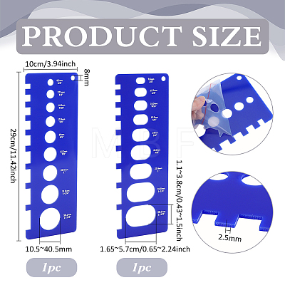 1 Set Acrylic Book Bookbinding Guide Template DIY-BC0017-25B-1