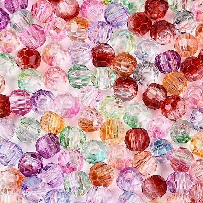 Baking Paint Electroplate Transparent Glass Seed Beads SEED-N006-07-1