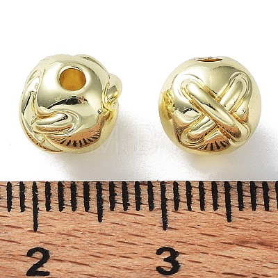 Rack Plating Alloy Beads PALLOY-Q458-14G-1