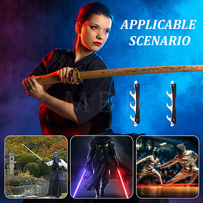 3-Tier Acrylic Sword Katana Holder Stands ODIS-WH0017-109B-1