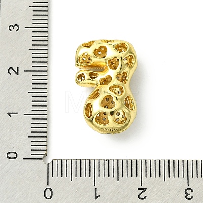 Rack Plating Brass Cubic Zirconia Pendants KK-S378-02G-F-1