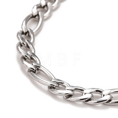 304 Stainless Steel Chain Bracelets for Women or Men BJEW-A039-03P-1