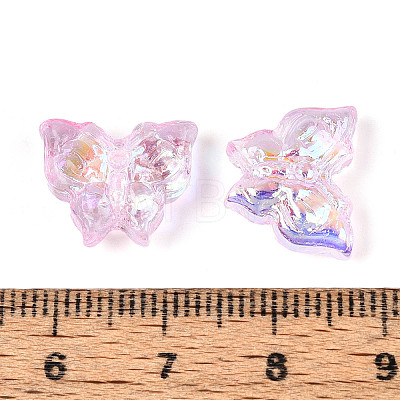 Electroplate Transparent Glass Beads Strands EGLA-T029-06C-1