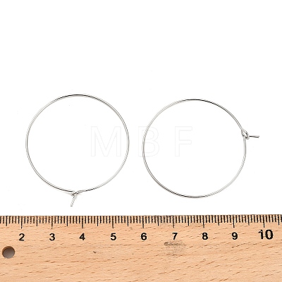 Brass Hoop Earring Findings KK-R112-038E-1