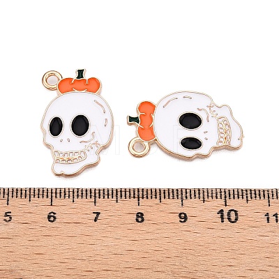 Halloween Theme Alloy Enamel Pendants ENAM-T020-07B-1