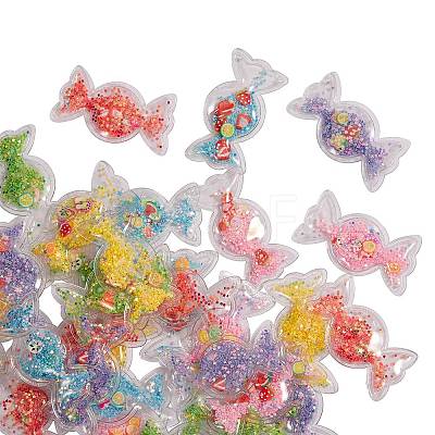 30Pcs 6 Color Plastic with Resin and Polymer Clay Accessories KY-CJ0001-35-1