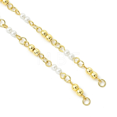Electroplate Synthetic Non-magnetic Hematite & Shell Pearl Round Beaded Bracelet Making AJEW-JB01641-1