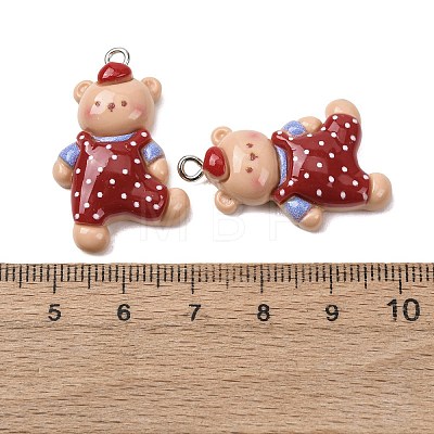 Cute Opaque Resin Pendants FIND-H069-07P-1