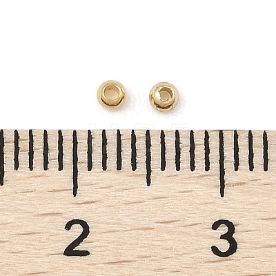 Rack Plating Brass Round Beads KK-A235-01G-01-1