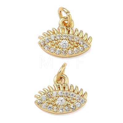 Brass Micro Pave Cubic Zirconia Pendants KK-A291-27A-G-1