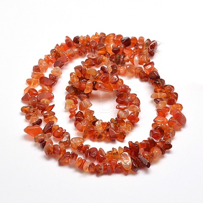 Natural Agate Chip Bead Strands G-M205-47-1