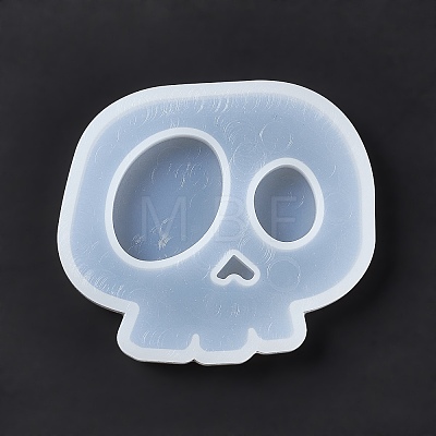 DIY Halloween Skull Cup Mat Silicone Molds DIY-E055-19-1
