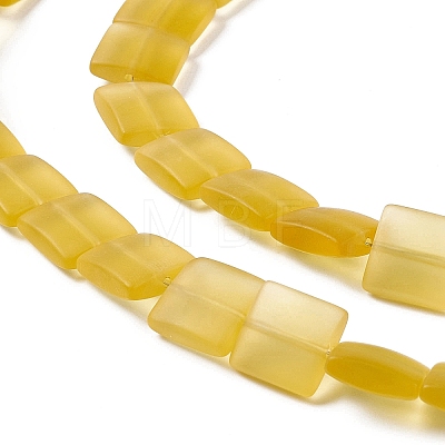 Transparent Frosted Glass Beads Strands FGLA-S001-01A-1