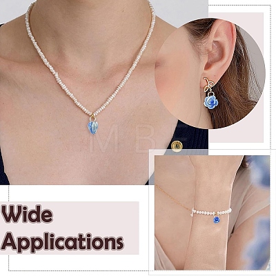 30Pcs 3 Styles Synthetic Shell Pendants PALLOY-YW00133-1