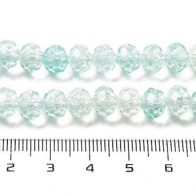 Transparent Crackle Glass Beads Strands CCG-L050-01A-07-1