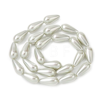 Electroplate Opaque Glass Imitation Pearl Beads Strands EGLA-H113-09A-03-1