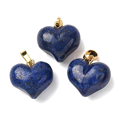 Dyed Natural Lapis Lazuli Pendants G-B188-04G-01-1