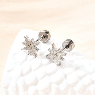 304 Stainless Steel Stud Earrings EJEW-H161-01P-L-1