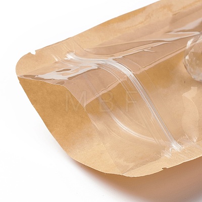 Eco-friendly Biodegradable Kraft Paper Packaging Zip Lock Paper Bag CARB-P002-04-1