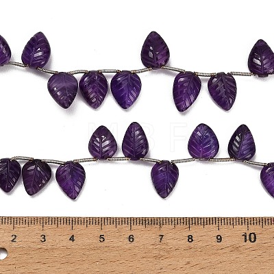 Natural Amethyst Carved Beads Strands GG-CBA0C95-E04-02-1