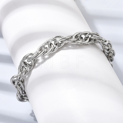 201 Stainless Steel Mariner Link Chain Bracelets for Men STAS-T077-02P-1