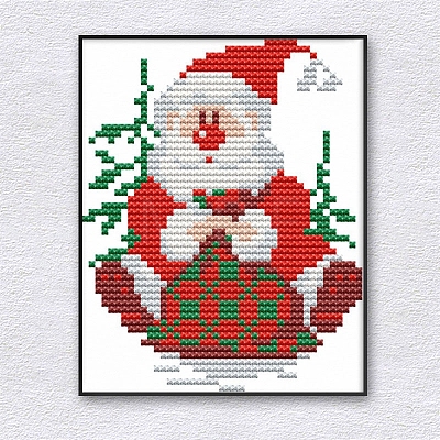 Christmas Santa Claus Pattern DIY Embroidery Kit PW-WG82A5E-01-1