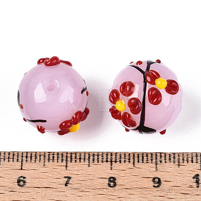Handmade Lampwork Enamel Beads X1-LAMP-T023-23H-1