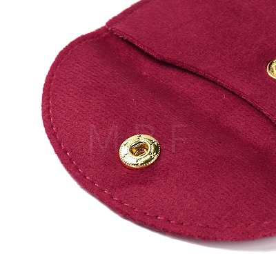 Velvet Jewelry Storage Pouches with Snap Button for Bracelets Necklaces Earrings ABAG-P013-01E-1