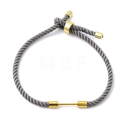 3MM Round Nylon Milan Cord Necklaces Making BJEW-H642-01G-30-1
