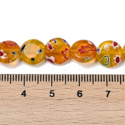 Handmade Millefiori Lampwork Beads Strands LAMP-G166-17B-06-1