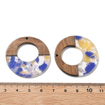 Resin and Walnut Pendants FIND-R051-13D-1