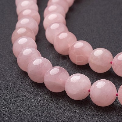 Natural Rose Quartz Beads Strands X-GSR14mmC034-1